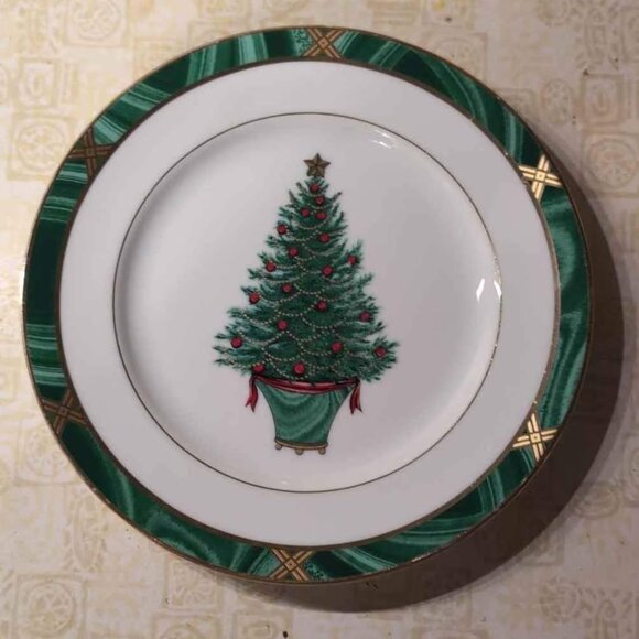 Fitz and Floyd Tannenbaum Plate - Picture 1 of 5